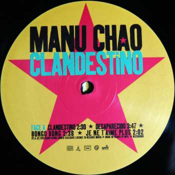 2LP/CD Manu Chao: Clandestino