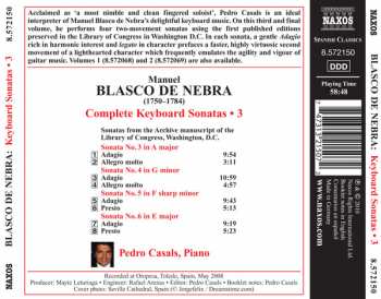 CD Manuel Blasco De Nebra: Complete Keyboard Sonatas • 3 303090