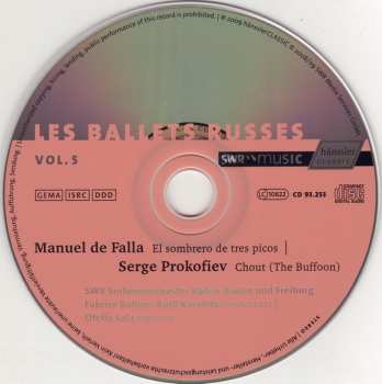 CD Manuel de Falla: El Sombrero De Tres Picos | Chout (The Buffon) 286576