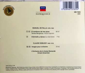 CD Manuel de Falla: El Sombrero De Tres Picos / Images Pour Orchestre 328421