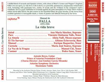 CD Manuel de Falla: La Vida Breve 360655