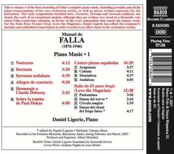 CD Manuel de Falla: Piano Music • 1 349913