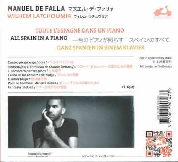 CD Manuel de Falla: Pièces Pour Piano, Toute L'Espagne Dans un Piano 121708