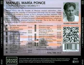 CD Manuel María Ponce Cuéllar: Complete Piano Works • 1 279487