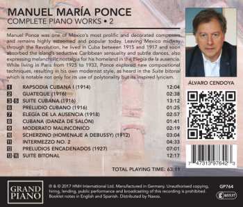 CD Manuel María Ponce Cuéllar: Complete Piano Works • 2 246187