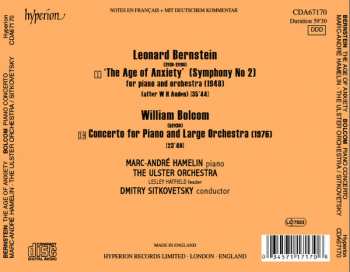 CD Marc-André Hamelin: Bernstein : The Age Of Anxiety | Bolcom : Piano Concerto 326261