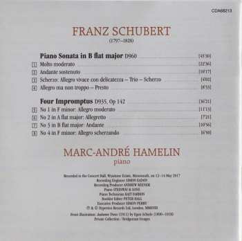 CD Marc-André Hamelin: Piano Sonata In B Flat Major D960 · Four Impromptus D935 178890