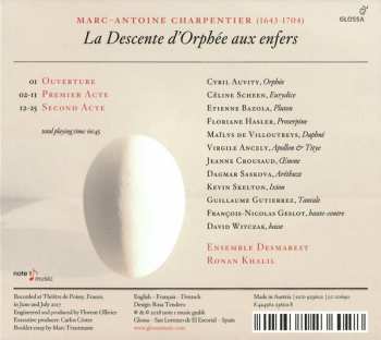 CD Marc Antoine Charpentier: La Descente D'Orphée Aux Enfers 336834