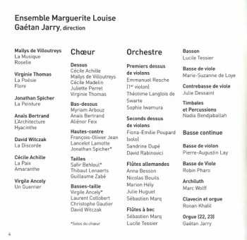 CD Marc Antoine Charpentier: Les Arts Florissans (Idylle En Musique) 440402