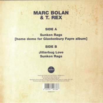 SP Marc Bolan: Sunken Rags CLR 334189
