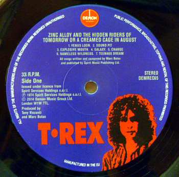 LP Marc Bolan: Zinc Alloy And The Hidden Riders Of Tomorrow - A Creamed Cage In August 61503