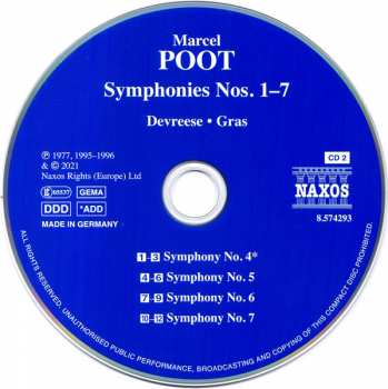2CD Marcel Poot: Symphonies Nos. 1–7 122270