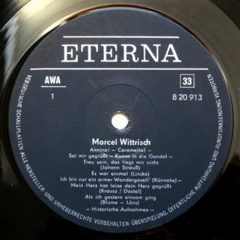 LP Marcel Wittrisch: Marcel Wittrisch Tenor 367611