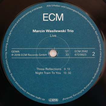 2LP Marcin Wasilewski Trio: Live 67325