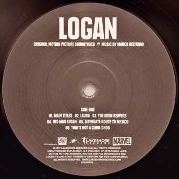 2LP Marco Beltrami: Logan (Original Motion Picture Soundtrack)  LTD 72640