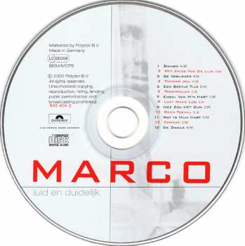 CD Marco Borsato: Luid En Duidelijk 417133