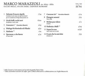 CD Marco Marazzoli: Occhi Belli, Occhi Neri (Cantate Romane) 408122