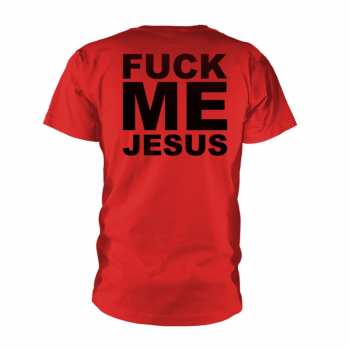 Merch Marduk: Tričko Fuck Me Jesus (red) S