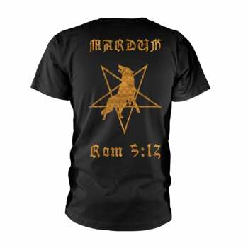 Merch Marduk: Tričko Rom 5:12 (gold) S