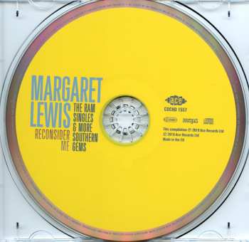CD Margaret Lewis: Reconsider Me - The RAM Singles & More Southern Gems 300928