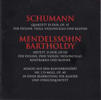 CD Margarita Höhenrieder: Schumann / Mendelssohn Bartholdy 399390