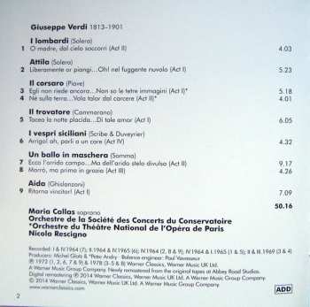 CD Maria Callas: Arias From Aida, Attila, Un Ballo In Maschera, I Lombardi, I Vespri Siciliani, Il Corsaro, Il Trovatore 117173