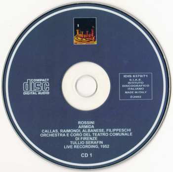 2CD Maria Callas: Armida (Live Recording: Firenze, 1952)