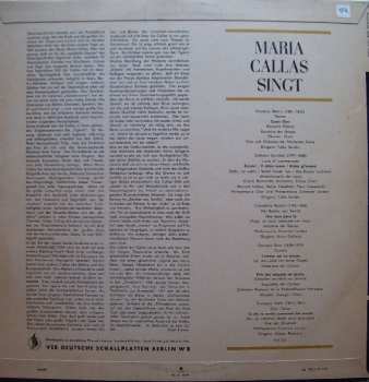 LP Maria Callas: Maria Callas Singt 365351