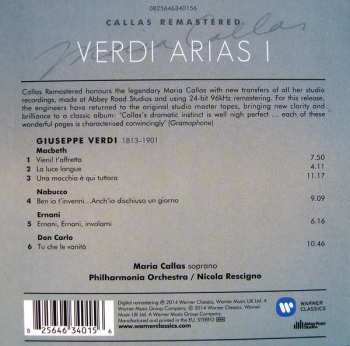CD Maria Callas: Callas Portrays Verdi Heroines: Lady Macbeth, Abigaille, Elvira, Elisabetta Di Valois 121946