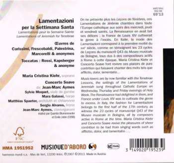 CD Maria Cristina Kiehr: Lamentazioni Per La Settimana Santa 245422