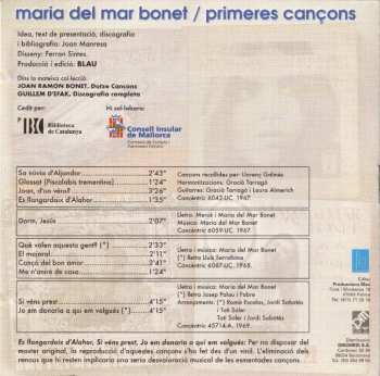CD Maria Del Mar Bonet: Primeres Cançons 527930