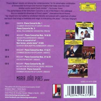 5CD/Box Set Maria-João Pires: Complete Concerto Recordings On Deutsche Grammophon 286918