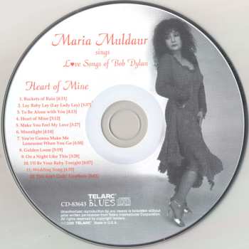 CD Maria Muldaur: Sings Love Songs Of Bob Dylan - Heart Of Mine 532103