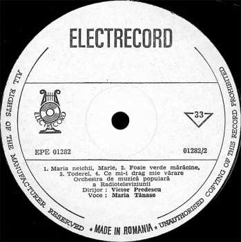 LP Maria Tănase: (V)