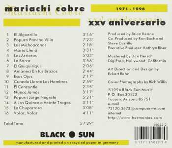 CD Mariachi Cobre: XXV Aniversario (1971 - 1996) 250367