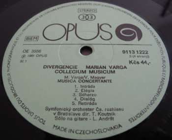 2LP Marián Varga: Divergencie (2xLP) 129158