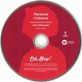 CD Marianne Crebassa: Oh, Boy! 47088
