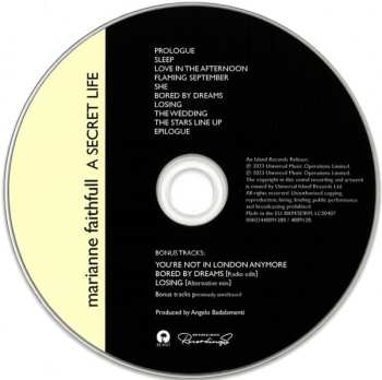 CD Marianne Faithfull: A Secret Life LTD 460243