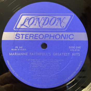 LP Marianne Faithfull: Marianne Faithfull's Greatest Hits 539438