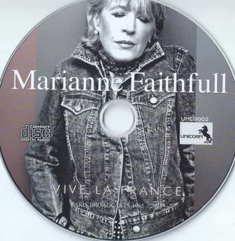 CD Marianne Faithfull: Vive La France - Paris Broadcasts 1965-2011 251639