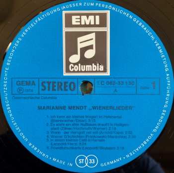 LP Marianne Mendt: Wienerlieder 535900