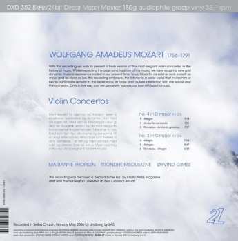 LP Marianne Thorsen: Mozart - Violin Concertos 458275