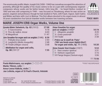 CD Marie-Joseph Erb: Organ Works, Volume One 476104