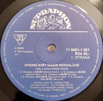 LP Marie Podvalová: Operní Svět Marie Podvalové 140098
