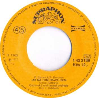 SP Marie Rottrová: Jak Na Tom Právě Jsem / Hrej Mi