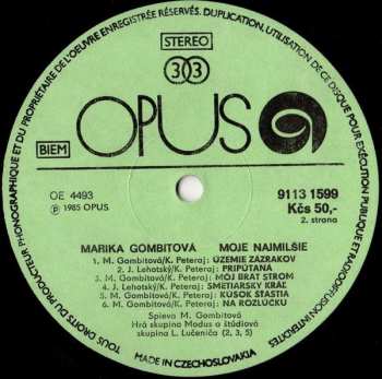 LP Marika Gombitová: Moje Najmilšie 534450