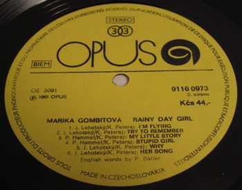 LP Marika Gombitová: Rainy Day Girl 158387
