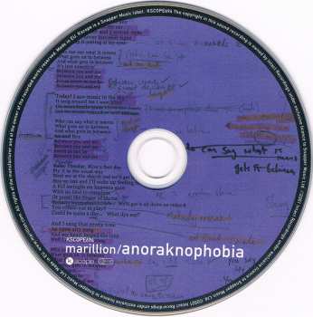 CD Marillion: Anoraknophobia DIGI 90972