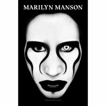 Merch Marilyn Manson: Textilní Plakát Defiant Face