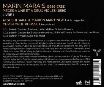 3CD Marin Marais: Pièces de Viole, Livre I 476299
